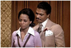 Billy Dee Williams playing Billie Holiday's husband