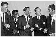 Dean Martin with the Rat Pack