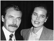 Margaux hemingway with Bernard Foucher