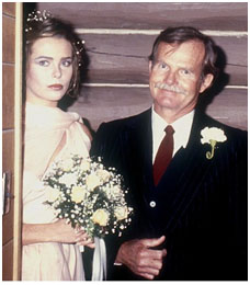 Margaux hemingway with her father